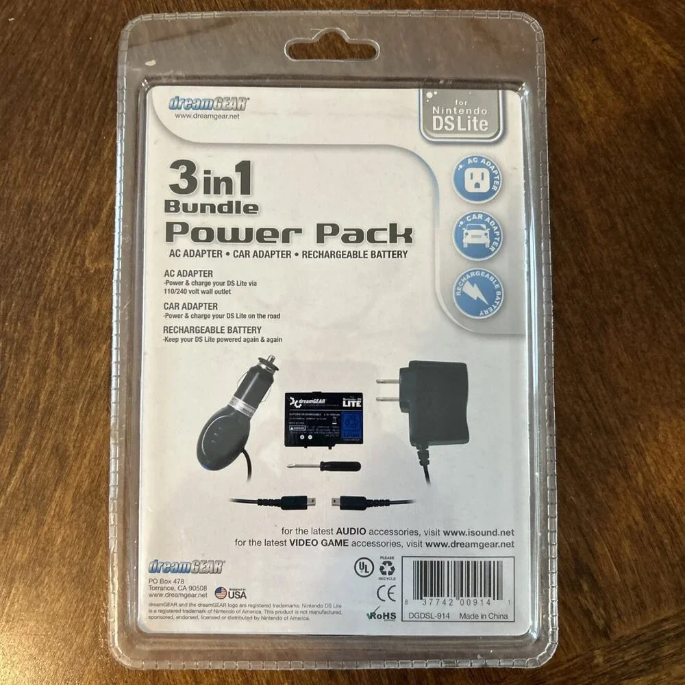 Dream Gear Big Deal! Pak For Nintendo DS Light, New In Package